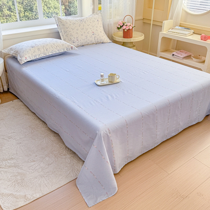 91家纺网 家纺一手货源 找家纺 禧安居 2025新款高支高密活性印染全棉印花床单单床单（支持定制尺寸）（支持定制尺寸）觅时光