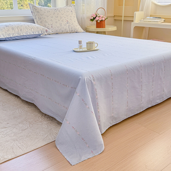 91家纺网 家纺一手货源 找家纺 禧安居 2025新款高支高密活性印染全棉印花床单单床单（支持定制尺寸）（支持定制尺寸）觅时光