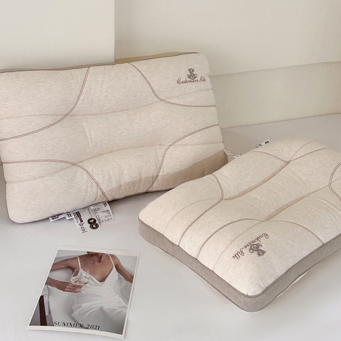 91家纺网 家纺一手货源 找家纺 （总）伟邦枕芯 2026春夏新款羊绒蚕丝纤维护颈枕 枕头枕芯