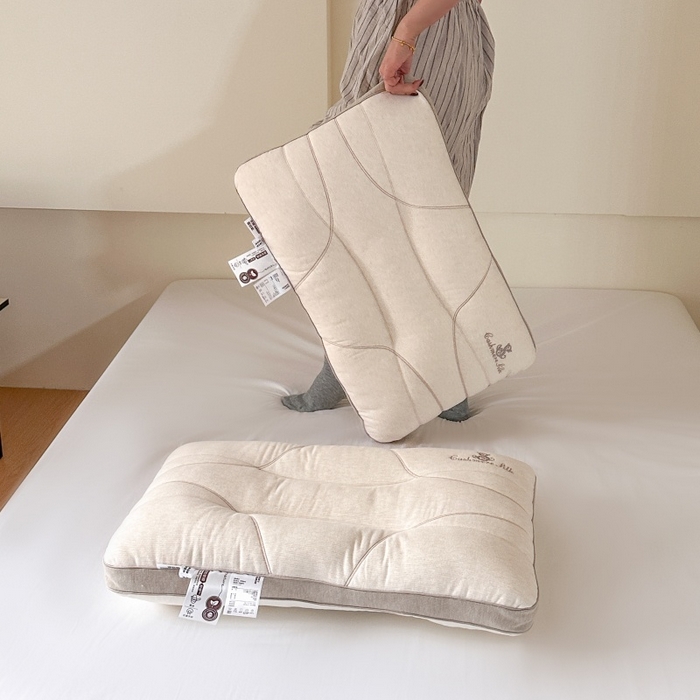 91家纺网 家纺一手货源 找家纺 （总）伟邦枕芯 2026春夏新款羊绒蚕丝纤维护颈枕 枕头枕芯