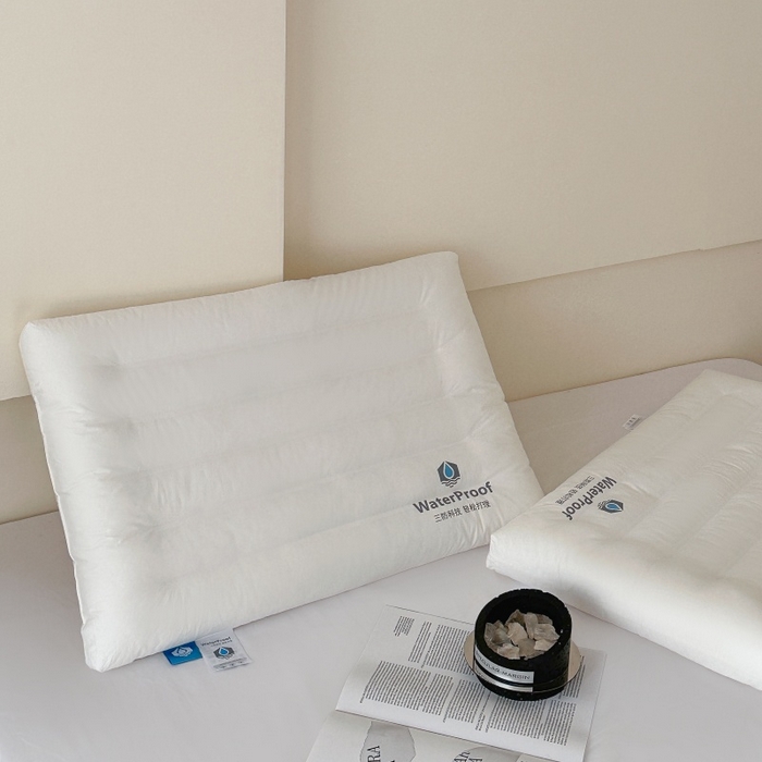 91家纺网 家纺一手货源 找家纺 伟邦枕芯 2026春夏新款三防酒店枕 枕头枕芯 白色-低枕