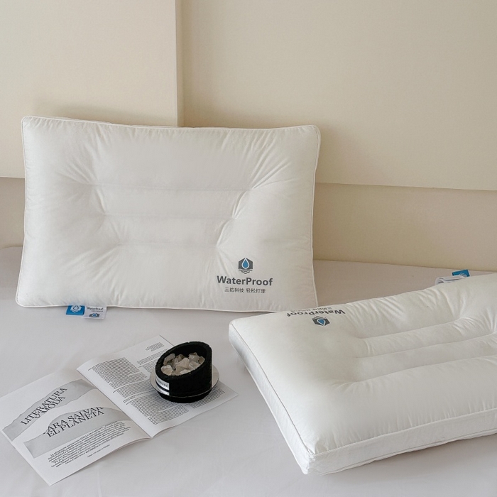 伟邦枕芯 2026春夏新款三防酒店枕 枕头枕芯 白色-中枕