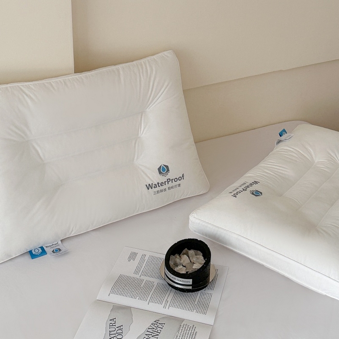 91家纺网 家纺一手货源 找家纺 伟邦枕芯 2026春夏新款三防酒店枕 枕头枕芯 白色-中枕