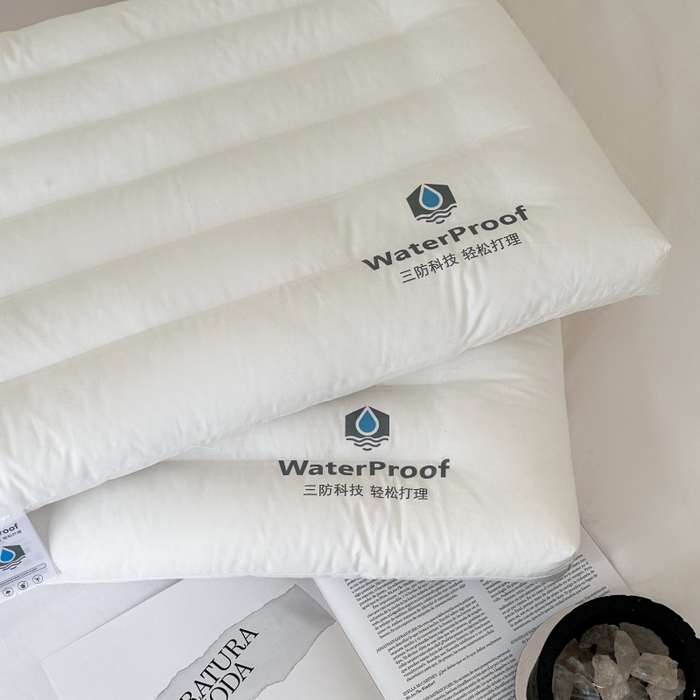 91家纺网 家纺一手货源 找家纺 伟邦枕芯 2026春夏新款三防酒店枕 枕头枕芯 白色-中枕