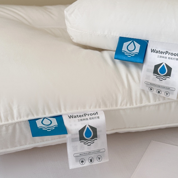 91家纺网 家纺一手货源 找家纺 伟邦枕芯 2026春夏新款三防酒店枕 枕头枕芯 白色-中枕