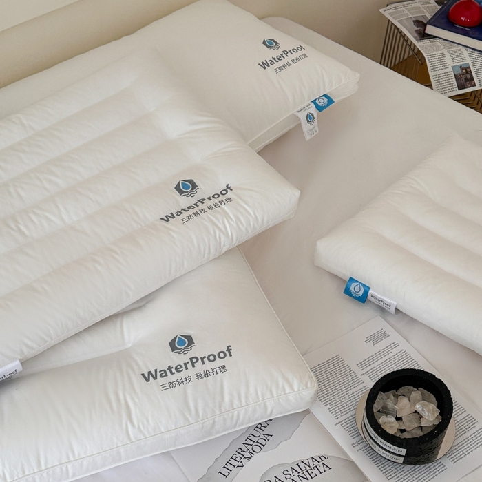 91家纺网 家纺一手货源 找家纺 伟邦枕芯 2026春夏新款三防酒店枕 枕头枕芯 白色-高枕