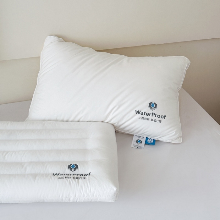 91家纺网 家纺一手货源 找家纺 伟邦枕芯 2026春夏新款三防酒店枕 枕头枕芯 白色-高枕