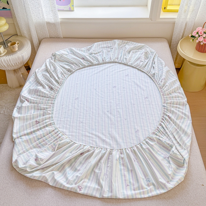 91家纺网 家纺一手货源 找家纺 禧安居 2025新款高支高密活性印染全棉床笠印花床笠单床笠（支持定制尺寸）马上有钱