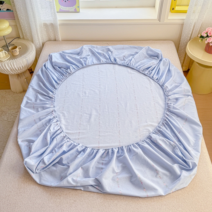 91家纺网 家纺一手货源 找家纺 禧安居 2025新款高支高密活性印染全棉床笠印花床笠单床笠（支持定制尺寸）觅时光