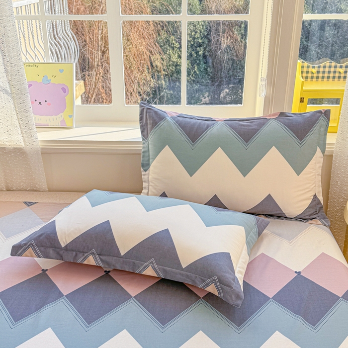 91家纺网 家纺一手货源 找家纺 （总）禧安居 2025新款高支高密活性印染全棉枕套单枕套