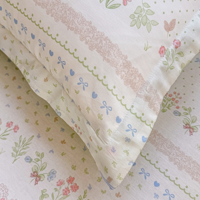 91家纺网 家纺一手货源 找家纺 禧安居 2025新款高支高密活性印染全棉枕套单枕套丛林夏梦