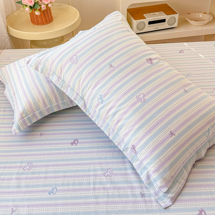 91家纺网 家纺一手货源 找家纺 禧安居 2025新款高支高密活性印染全棉枕套单枕套马上有钱