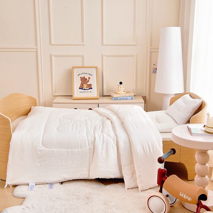 91家纺网 家纺一手货源 找家纺 （总）乐秀家纺 2026新款水洗棉幼儿园A类羽丝棉芯内胆多件套被芯垫芯枕芯