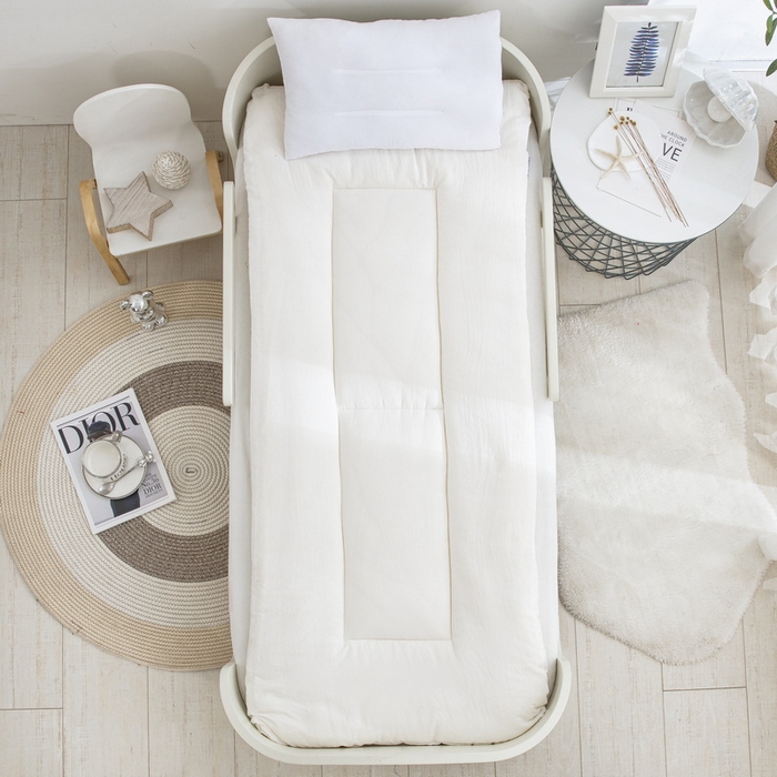 91家纺网 家纺一手货源 找家纺 （总）乐秀家纺 2026新款水洗棉幼儿园A类大豆内胆多件套被芯垫芯枕芯三件套