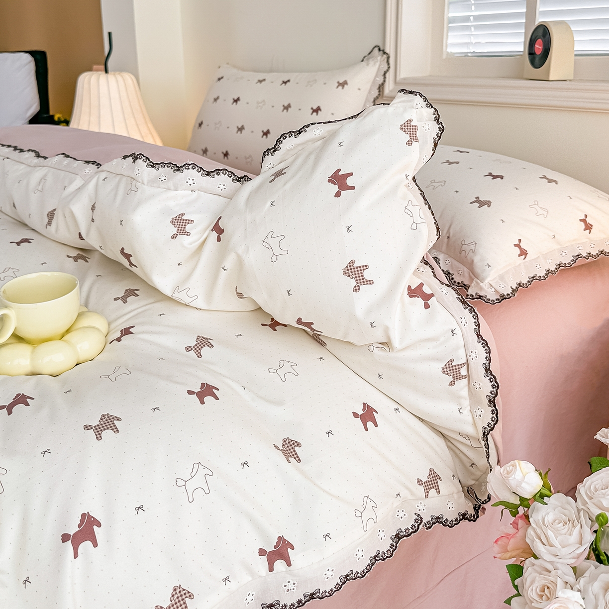 91家纺网 家纺一手货源 找家纺 梓之赫 2026新款古法水洗云感棉四件套 爱玛