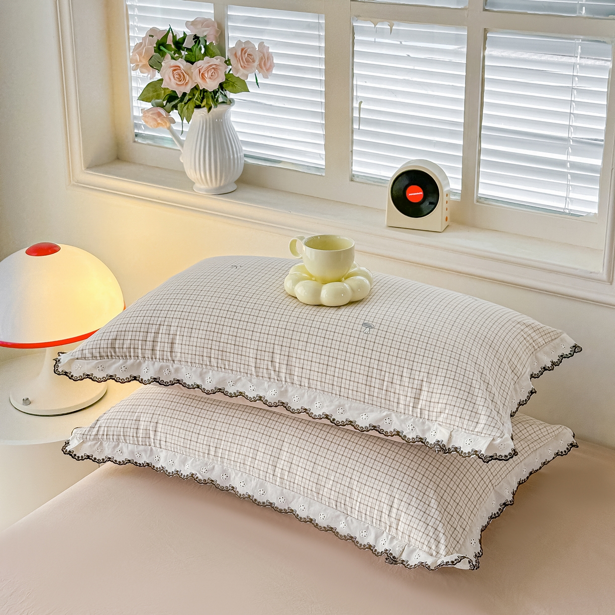 91家纺网 家纺一手货源 找家纺 梓之赫 2026新款古法水洗云感棉四件套 恋心-灰