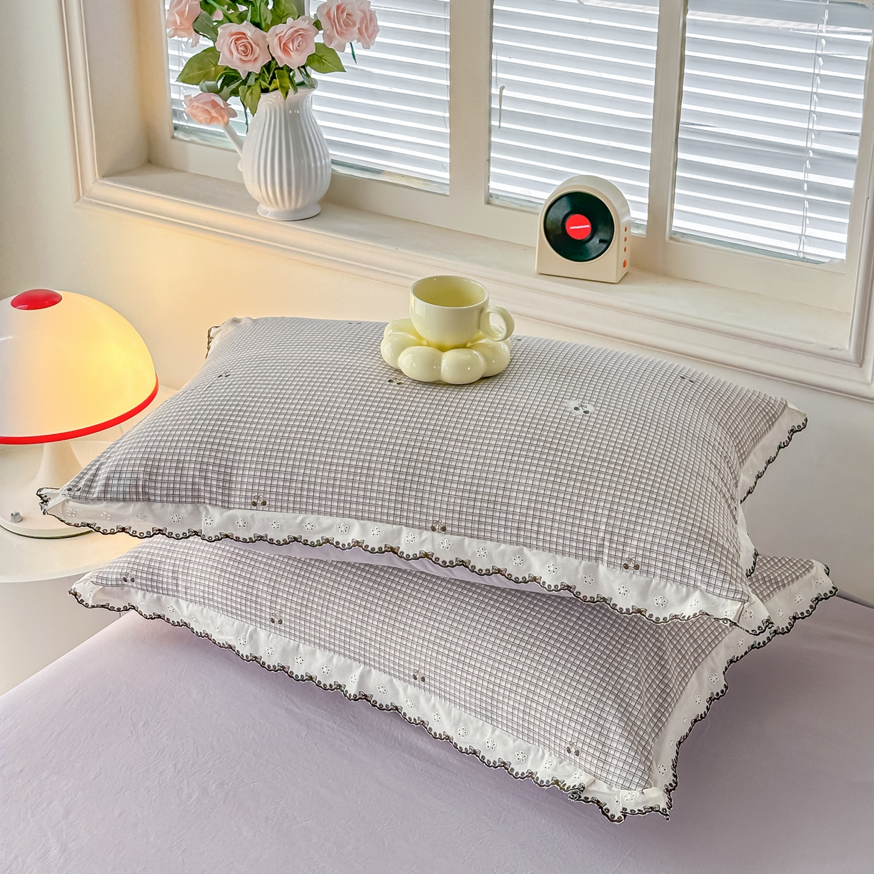 91家纺网 家纺一手货源 找家纺 梓之赫 2026新款古法水洗云感棉四件套 年轮