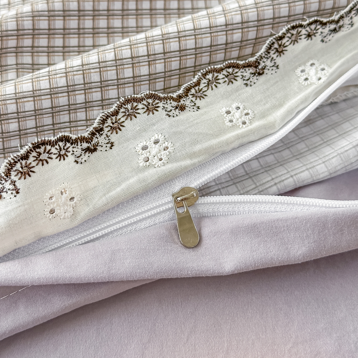 91家纺网 家纺一手货源 找家纺 梓之赫 2026新款古法水洗云感棉四件套 年轮