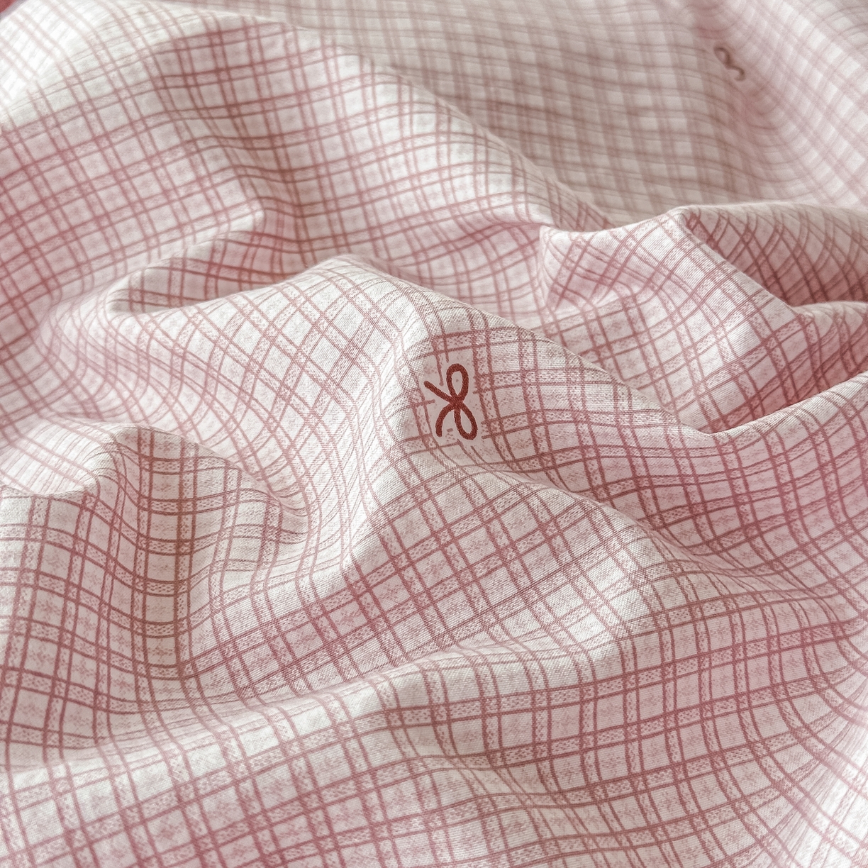 91家纺网 家纺一手货源 找家纺 梓之赫 2026新款古法水洗云感棉四件套 素雅-红