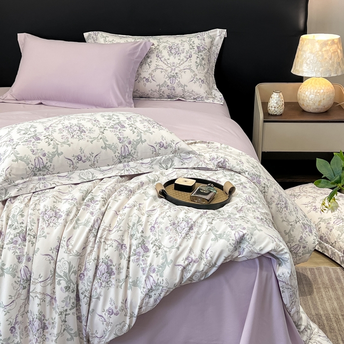 91家纺网 家纺一手货源 找家纺 （总）繁花家居 2026凉感云丝棉高克重冰感天丝绵四件套