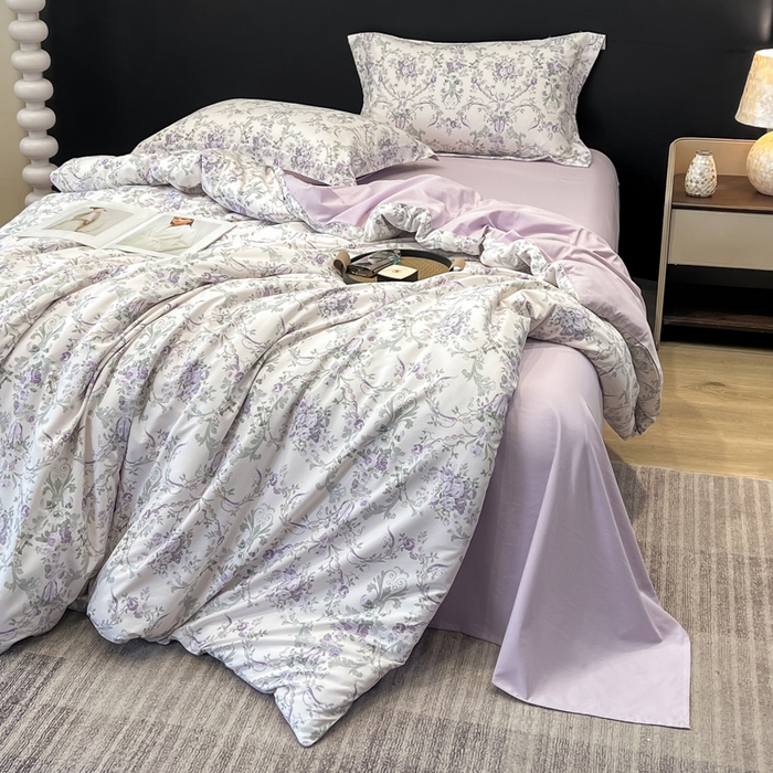 91家纺网 家纺一手货源 找家纺 （总）繁花家居 2026凉感云丝棉高克重冰感天丝绵四件套