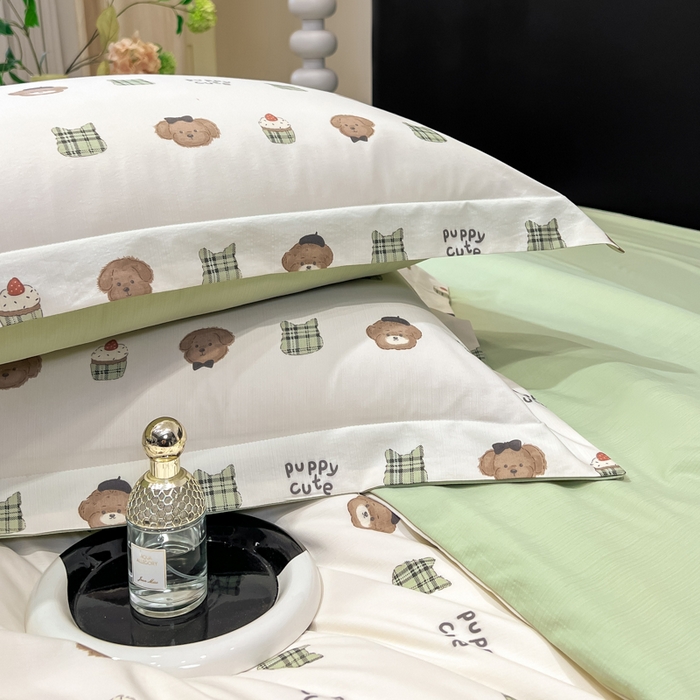 91家纺网 家纺一手货源 找家纺 繁花家居 2026凉感云丝棉高克重冰感天丝绵四件套 大牌童趣