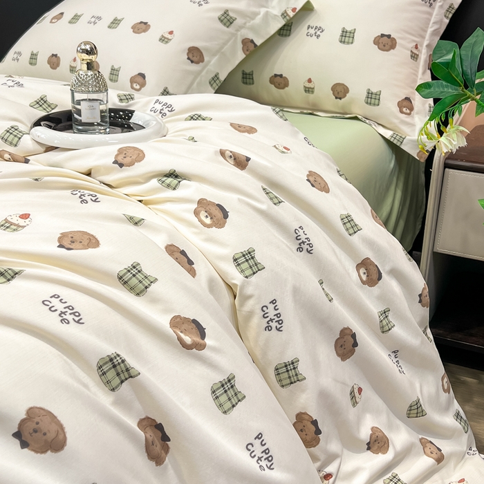 91家纺网 家纺一手货源 找家纺 繁花家居 2026凉感云丝棉高克重冰感天丝绵四件套 大牌童趣