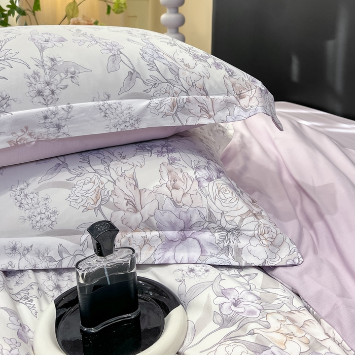 91家纺网 家纺一手货源 找家纺 繁花家居 2026凉感云丝棉高克重冰感天丝绵四件套 繁花拾光