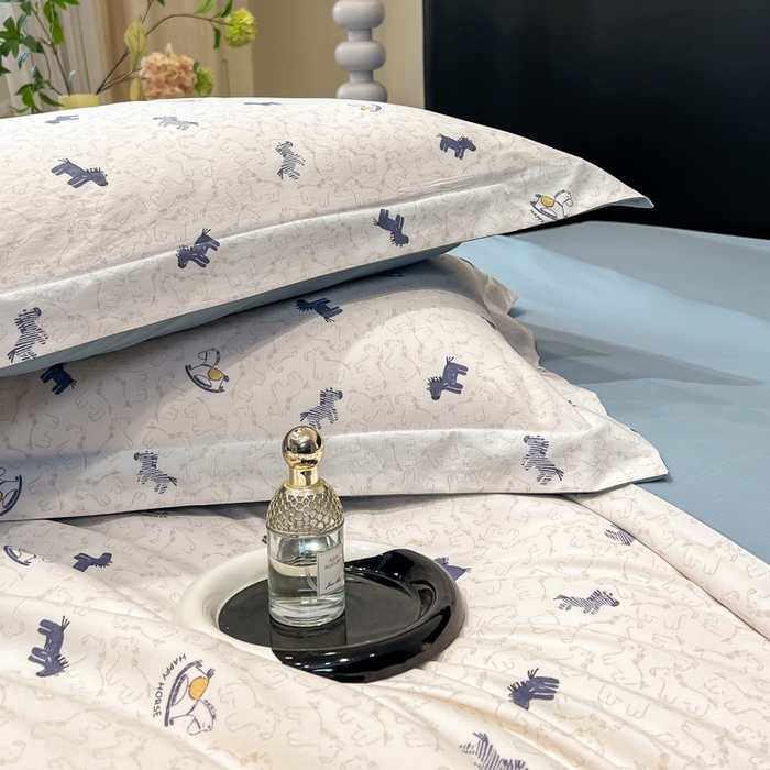 91家纺网 家纺一手货源 找家纺 繁花家居 2026凉感云丝棉高克重冰感天丝绵四件套 骏马送财