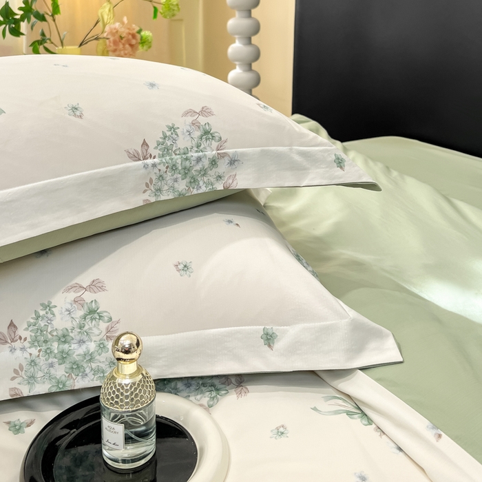 91家纺网 家纺一手货源 找家纺 繁花家居 2026凉感云丝棉高克重冰感天丝绵四件套 兰枝玉树