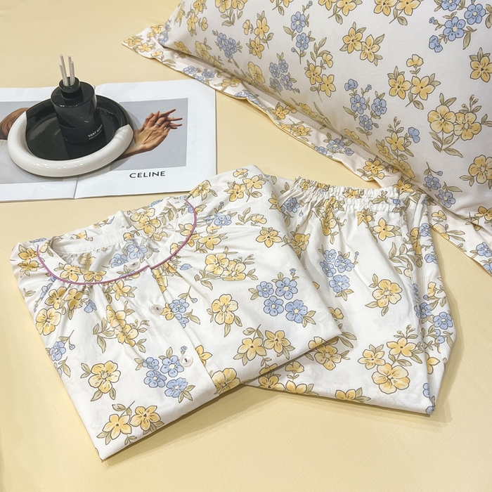 91家纺网 家纺一手货源 找家纺 繁花家居 2026凉感云丝棉高克重冰感天丝绵四件套 山野浪漫