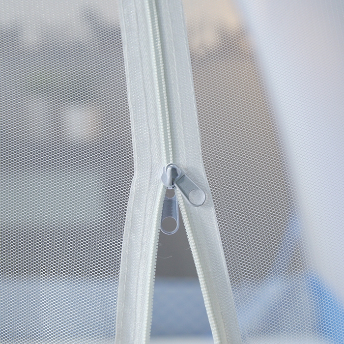 91家纺网 家纺一手货源 找家纺 青竹苑 2026新款云顶免安装魔术蚊帐 曲线蓝