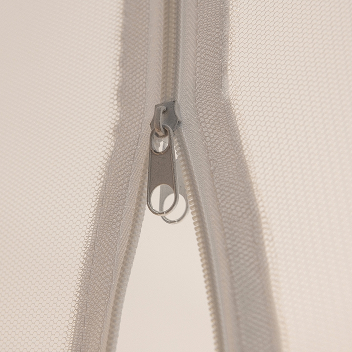 91家纺网 家纺一手货源 找家纺 青竹苑 2026新款免安装大顶花边款魔术蚊帐 初恋蓝