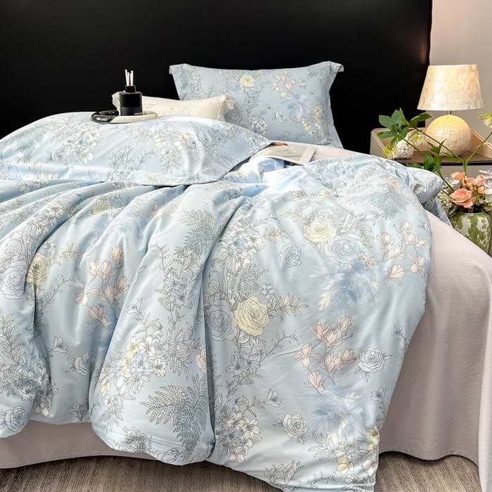 91家纺网 家纺一手货源 找家纺 （总）繁花家居 2026凉感云丝棉高克重冰感天丝绵四件套