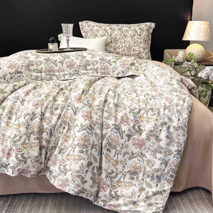 91家纺网 家纺一手货源 找家纺 （总）繁花家居 2026凉感云丝棉高克重冰感天丝绵四件套