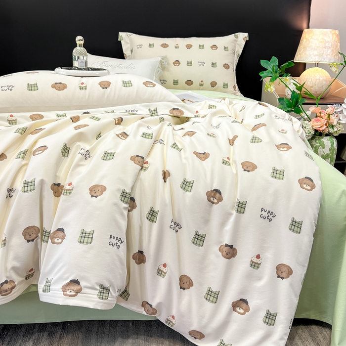 91家纺网 家纺一手货源 找家纺 （总）繁花家居 2026凉感云丝棉高克重冰感天丝绵四件套