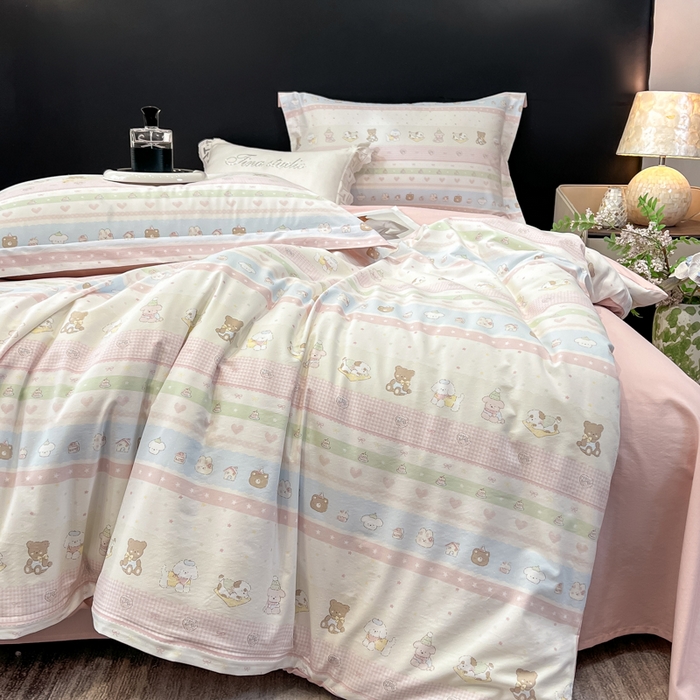 91家纺网 家纺一手货源 找家纺 （总）繁花家居 2026凉感云丝棉高克重冰感天丝绵四件套