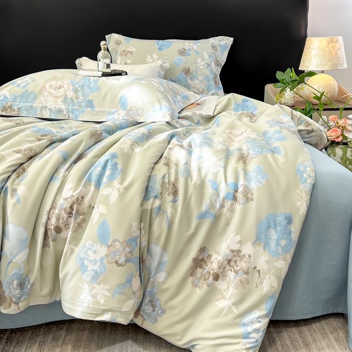 91家纺网 家纺一手货源 找家纺 （总）繁花家居 2026凉感云丝棉高克重冰感天丝绵四件套