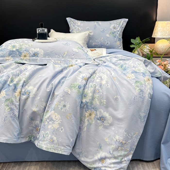 91家纺网 家纺一手货源 找家纺 （总）繁花家居 2026凉感云丝棉高克重冰感天丝绵四件套