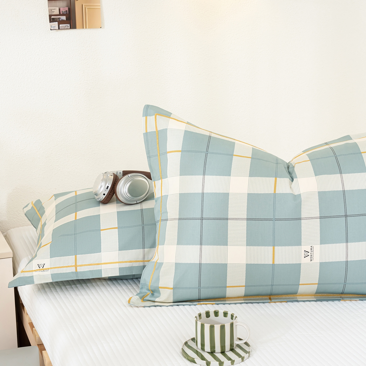 91家纺网 家纺一手货源 找家纺 （总）良佐生活 2026新款40支铂金精梳全棉一字绣枕套