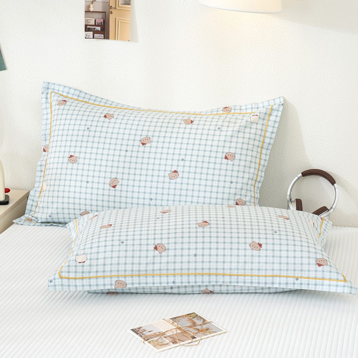 91家纺网 家纺一手货源 找家纺 （总）良佐生活 2026新款40支铂金精梳全棉一字绣枕套