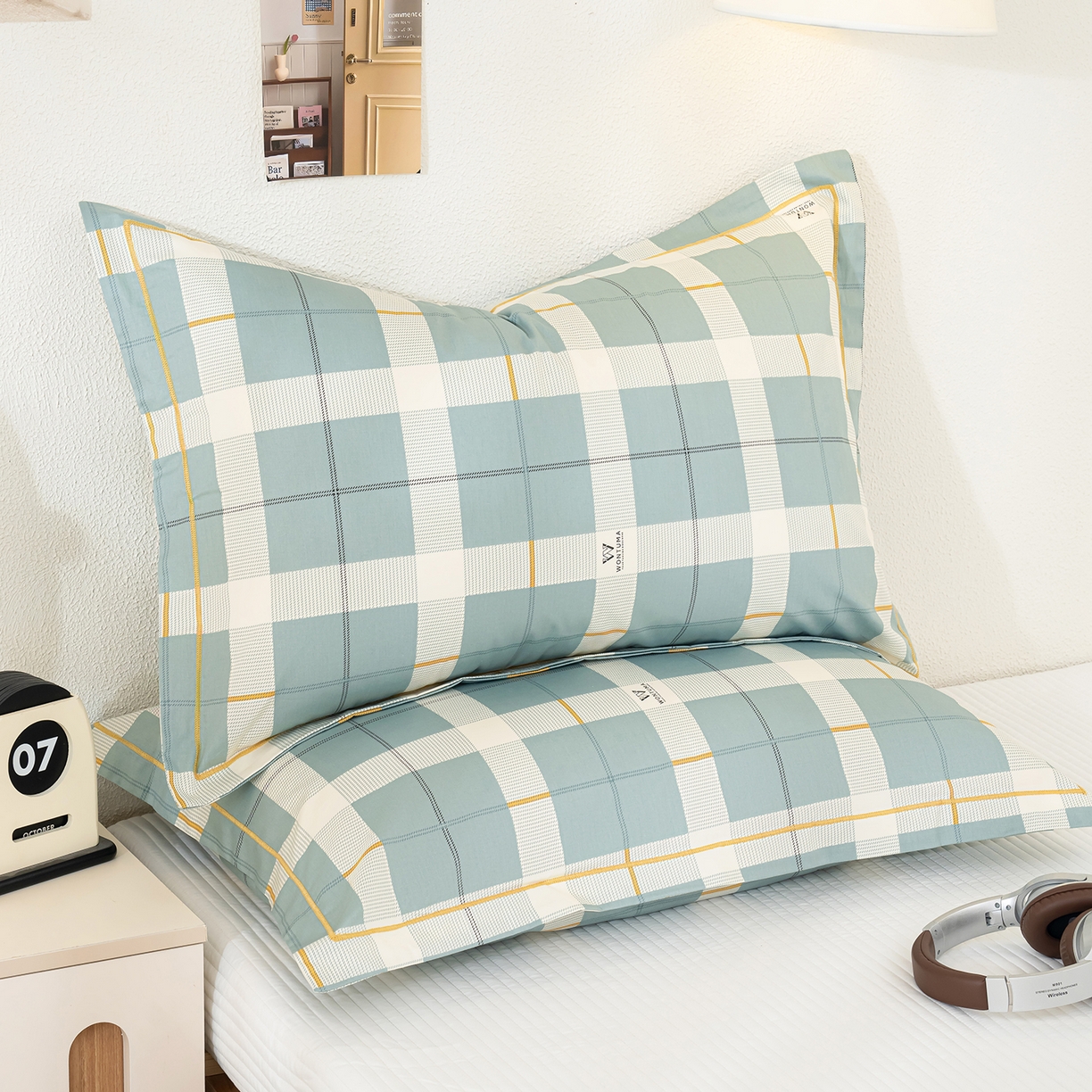 91家纺网 家纺一手货源 找家纺 （总）良佐生活 2026新款40支铂金精梳全棉一字绣枕套