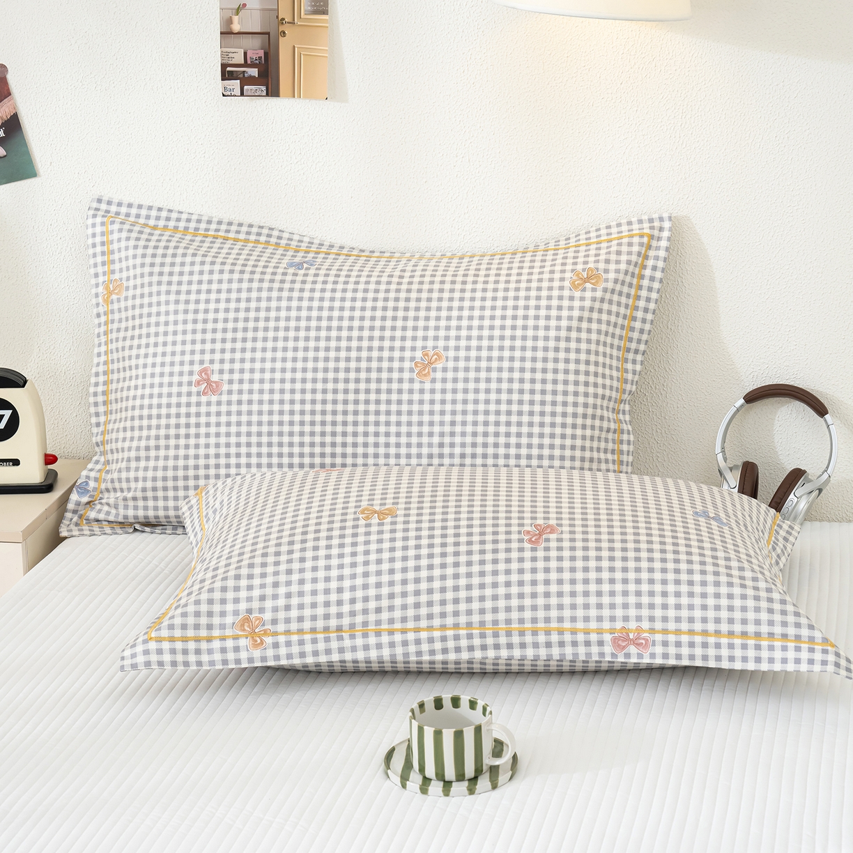 91家纺网 家纺一手货源 找家纺 （总）良佐生活 2026新款40支铂金精梳全棉一字绣枕套