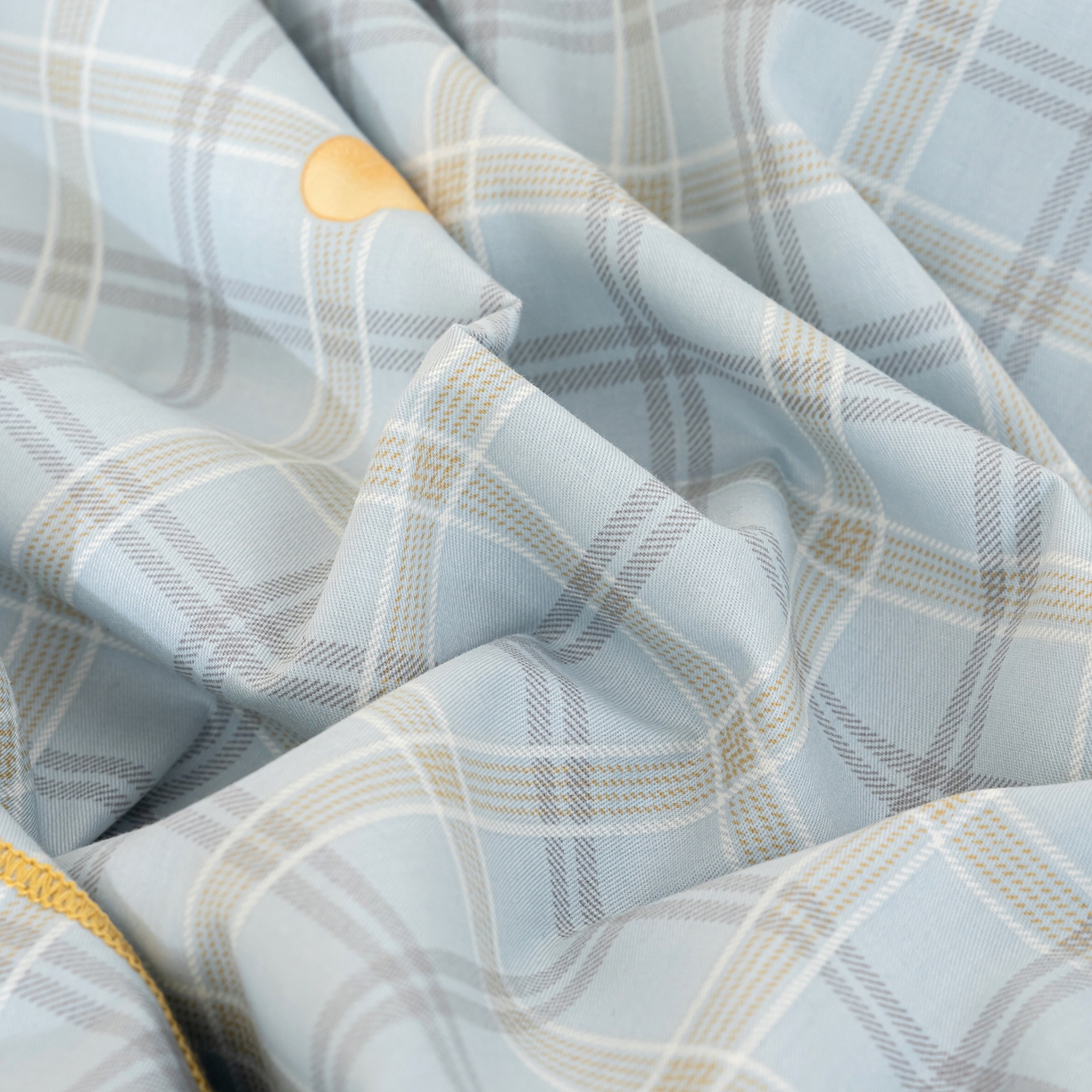 91家纺网 家纺一手货源 找家纺 良佐生活 2026新款40支铂金精梳全棉一字绣枕套 莉亚