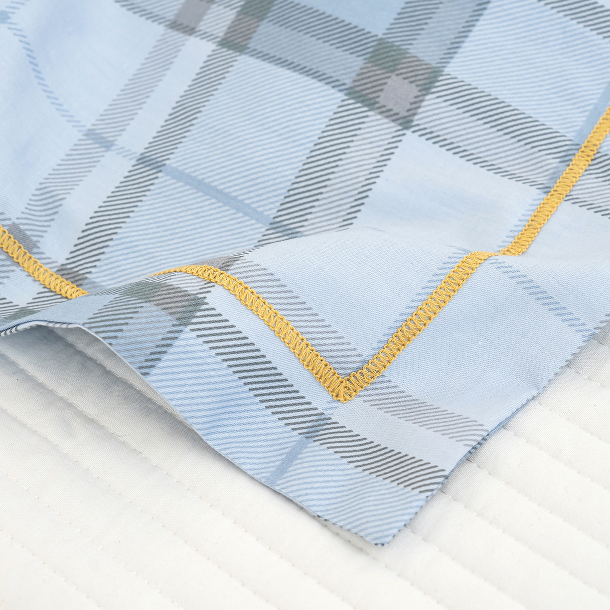 91家纺网 家纺一手货源 找家纺 良佐生活 2026新款40支铂金精梳全棉一字绣枕套 贝里斯