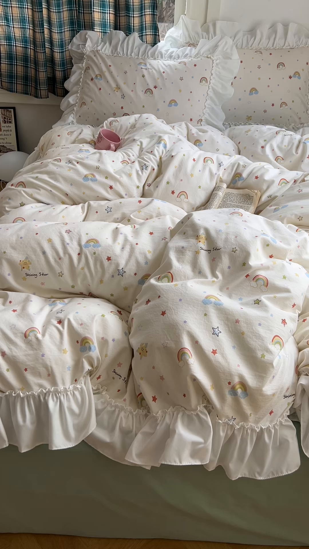 91家纺网 家纺一手货源 找家纺 （总）田子坊（原亨通） 2026新款韩版奶油花边水洗双层纱四件套