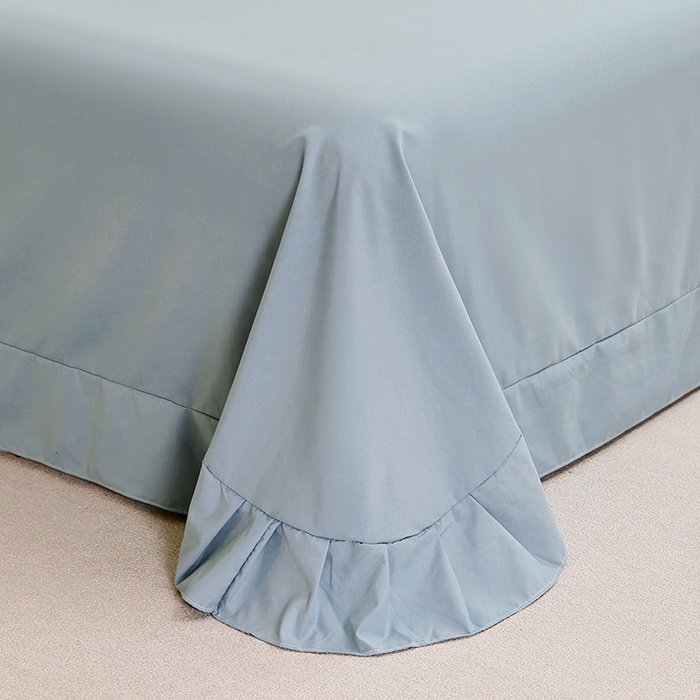 91家纺网 家纺一手货源 找家纺 （总）北部居 2026新款水洗仿棉韩版花边款田园复古风小清新四件套-第一款