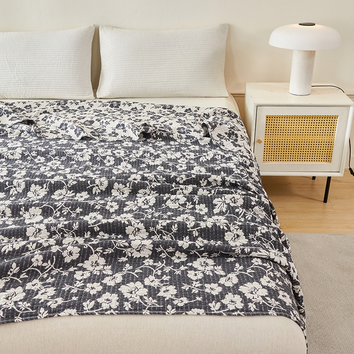 91家纺网 家纺一手货源 找家纺 （总）悦然毛巾被 2026新款全棉纯棉三层水洗色织纱布毛巾被盖毯夏凉被空调被