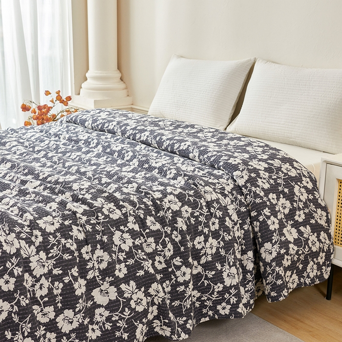 91家纺网 家纺一手货源 找家纺 （总）悦然毛巾被 2026新款全棉纯棉三层水洗色织纱布毛巾被盖毯夏凉被空调被