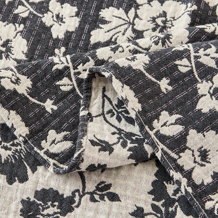 91家纺网 家纺一手货源 找家纺 悦然毛巾被 2026新款全棉纯棉三层水洗色织纱布毛巾被盖毯夏凉被空调被 繁花似锦